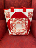 QUILTED BLOCKS TOTE BAG